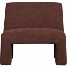 WOOOD Lavid armchair in Teflon-coated polyester - chestnut  thumbnail