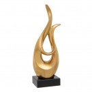 FIGURE GOLD CERAMIC DECORATION 12 X 10 X 41 CM thumbnail