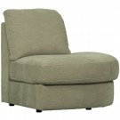 Vtwonen FAMILY 1-SEAT ELEMENT ROUND CORNER RIGHT WOVEN FABRIC GREEN thumbnail