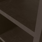 WOOOD TIMO OPEN CABINET MDF DARK BROWN 195x50x40CM thumbnail