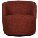 WOOOD SERRA SWING ARMCHAIR - FLAT WOVEN POLYESTER FABRIC - CHILI  thumbnail