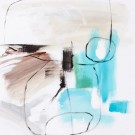 2stk, Abstrakt, håndmalt lerret 78x78 thumbnail