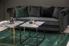 Velvet 3-seter sofa svart thumbnail