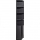 WOOOD Finca oppbevaringsskap rundt venstre 78 cm furu dyp svart [fsc] thumbnail