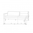 WOOOD RODEO DAYBED LEFT VELVET GREEN FOREST thumbnail