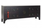 TV CABINET SPRUCE MDF 130X24X51 ORIENTAL BLACK thumbnail