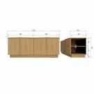 WOOOD ZUMA TV-UNIT 133CM OAK TRANSPARANT [fsc] thumbnail