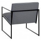 Lenestol sort stoff-metall 65x85x73 thumbnail