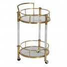 CAMARERA FURNITURE GOLDEN METAL ROOM 50 X 50 X 82 CM thumbnail