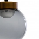 Taklampe svart-gull metall 11x11x26 thumbnail