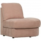 Vtwonen FAMILY 1-SEAT ELEMENT ROUND CORNER RIGHT WOVEN FABRIC PINK thumbnail