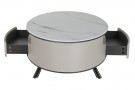 COFFEE TABLE MARBLE STEEL 140X75X40 MB-217636 thumbnail