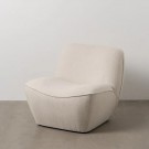 ARMCHAIR WHITE MDF-CLOTH 71 X 81 X 66 CM   thumbnail