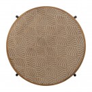 COFFE TABLE NATURAL-BLACK METAL-WOOD 89 X 89 X 42,50 CM thumbnail