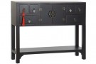 TV CABINET SPRUCE MDF 130X24X51 ORIENTAL BLACK thumbnail