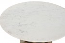 COFFEE TABLE MARBLE IRON 92X92X46 WHITE thumbnail