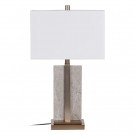 Bordlampe grått-gull metall-marbel 38x25x64 thumbnail