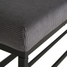 Vito - Benk Grå kord 103x34x51 100% Polyester, Metall, Skumgummi, 1stk thumbnail
