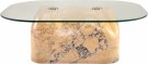 Aldabra sofabord i marmor og glass thumbnail