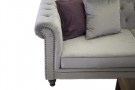 Velvet  3-seter sofa lysegrå thumbnail