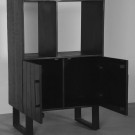 SANTOS CABINET BLACK MANGO 70X40X190 CM thumbnail