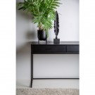Alexis - Konsollbord med skuffer Svart 120x40x76 Mdf, Metall thumbnail
