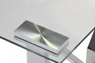 COFFEE TABLE STEEL GLASS 130X70X45 CHROMED thumbnail