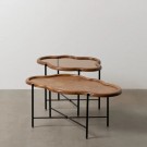 SETT S/2 COFFE TABLE NATURAL WAY WOOD / GLASS 89 X 50 X 40 CM thumbnail