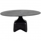 WOOD Foss sofabord aluminium 40xø75cm antikk sort / brun thumbnail