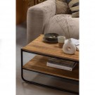 WOOD Rikkie salongbord med topp av mangotre naturlig thumbnail