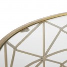 Sofabord gull metall-glass 98x98x44 thumbnail