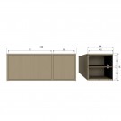 WOOOD TURNER TV UNIT PINE MUD [fsc] thumbnail