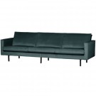 WOOOD RODEO SOFA 3 SEATER VELVET TEAL thumbnail