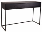 Alexis - Konsollbord med skuffer Svart 120x40x76 Mdf, Metall thumbnail