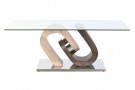 COFFEE TABLE GLASS MDF 120X60X45 TRANSPARENT thumbnail