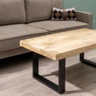 MAIN TABLE NATURAL-BLACK WOOD / METAL 120 X 60 X 45 CM thumbnail