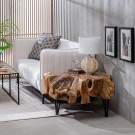 MAIN TABLE NATURAL WAY TEAK WOOD ROOM 80 X 80 X 45 CM thumbnail