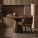 WOOOD LIMIT DINING TABLE ROUND MANGO WOOD WALNUT Ø130CM thumbnail