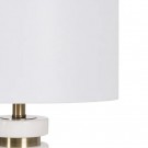 Bordlampe gull-hvit metall-marbel 39x39x69 thumbnail