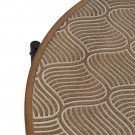 COFFE TABLE NATURAL-BLACK METAL-WOOD 89 X 89 X 42,50 CM thumbnail