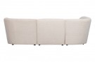 WOOOD COCO 3-SEATER ROUNDED LEFT BOUCLÉ CREAM thumbnail