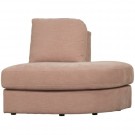 Vtwonen FAMILY 1-SEAT ELEMENT ROUND CORNER RIGHT WOVEN FABRIC PINK thumbnail