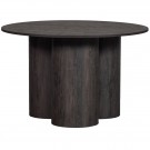 WOOOD Oona spisebord rundt med 3-bens mdf mørkebrun ø120cm thumbnail