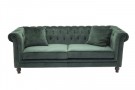 Velvet 3-seter sofa grønn thumbnail