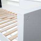 WOOOD Connect hjørneseng i massiv furu -hvit thumbnail