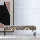 Benk svart-taupe 120x42x48 thumbnail