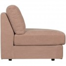 Vtwonen FAMILY 1-SEAT ELEMENT ROUND CORNER RIGHT WOVEN FABRIC PINK thumbnail