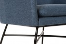 ARMCHAIR POLYESTER METAL 66X62X75 BLUE thumbnail