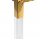 Sofabord gull-transparent 100x100x45 thumbnail
