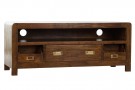 TV CABINET ACACIA 115X40,5X48 NATURAL BROWN thumbnail